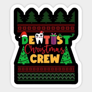 Ugly Christmas Dentist Gifts | Christmas Dentist Sweater Sticker